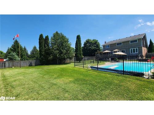 1252 Shore Acres Drive, Gilford, ON - Outdoor With In Ground Pool With Backyard