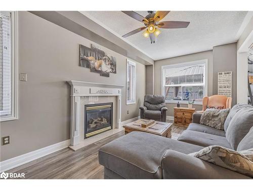 80 Grace Crescent, Barrie, ON - Indoor Photo Showing Living Room With Fireplace