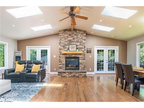 964 Corner Avenue, Innisfil, ON - Indoor Photo Showing Living Room With Fireplace