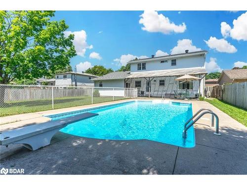 30 Clover Avenue, Barrie, ON - Outdoor With In Ground Pool With Backyard