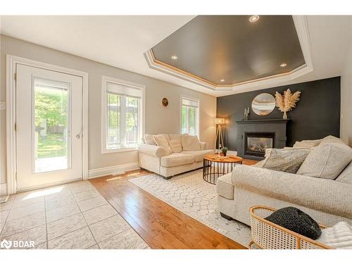 35 Adelaide Street, Barrie, ON - Indoor Photo Showing Living Room With Fireplace