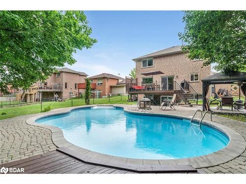 60 Columbia Road, Barrie, ON - Outdoor With In Ground Pool With Deck Patio Veranda With Backyard With Exterior