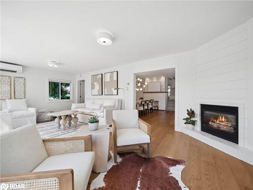 201 Cedar Island Road, Orillia, ON - Indoor Photo Showing Living Room With Fireplace