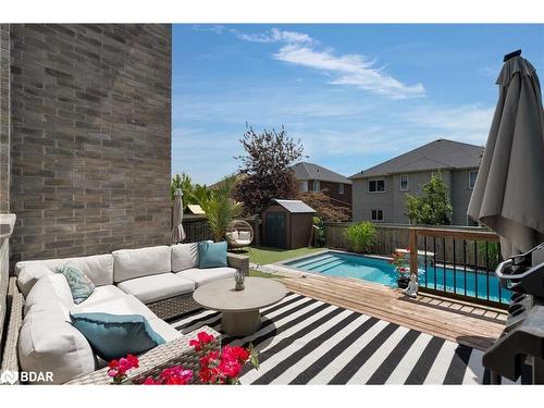61 Sovereign'S Gate, Barrie, ON - Outdoor With Above Ground Pool With Exterior