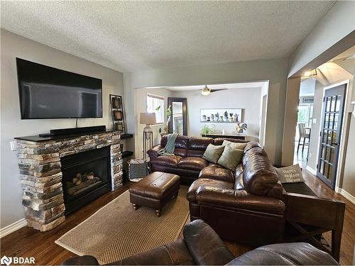 11 Nicholson Drive, Barrie, ON - Indoor Photo Showing Living Room With Fireplace