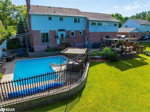 912 Sloan Circle Drive, Innisfil, ON - Outdoor With In Ground Pool With Deck Patio Veranda With Backyard With Exterior