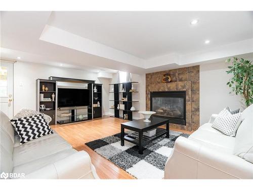 62 Silver Trail, Barrie, ON - Indoor Photo Showing Living Room With Fireplace