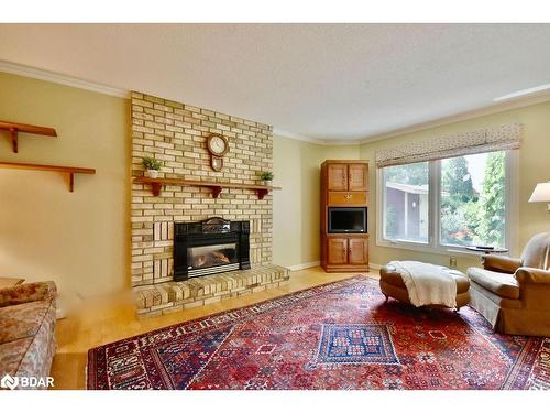 67 Woodcrest Road, Barrie, ON - Indoor Photo Showing Living Room With Fireplace