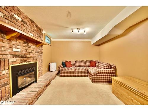 67 Woodcrest Road, Barrie, ON - Indoor Photo Showing Living Room With Fireplace