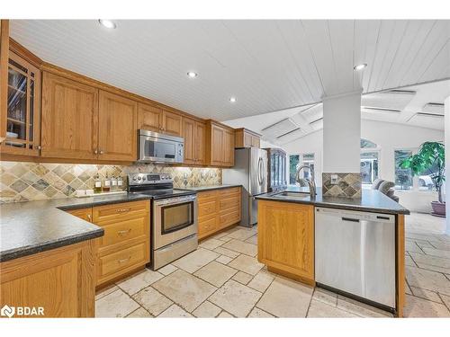 1241 Bass Lake Sideroad E, Oro-Medonte, ON - Indoor Photo Showing Kitchen With Stainless Steel Kitchen