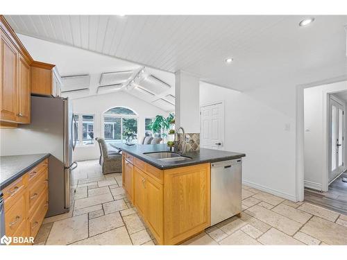 1241 Bass Lake Sideroad E, Oro-Medonte, ON - Indoor Photo Showing Kitchen With Double Sink