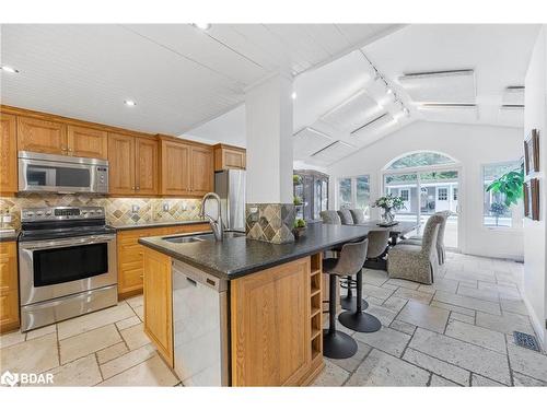 1241 Bass Lake Sideroad E, Oro-Medonte, ON - Indoor Photo Showing Kitchen With Stainless Steel Kitchen