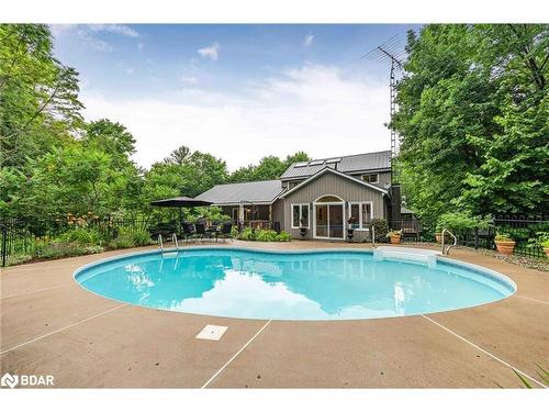 1241 Bass Lake Sideroad E, Oro-Medonte, ON - Outdoor With In Ground Pool With Backyard