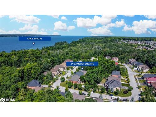 34 Camelot Square, Barrie, ON - Outdoor With Body Of Water With View