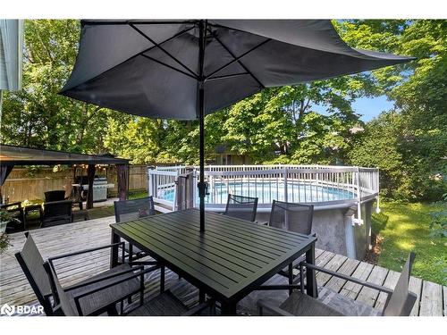 35 Jills Court, Barrie, ON - Outdoor With Above Ground Pool With Deck Patio Veranda With Exterior