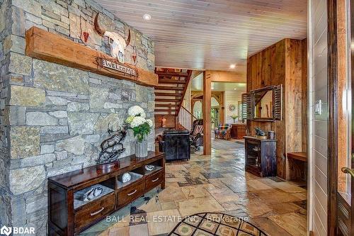 778 Maxwell Settlement Road, Bancroft, ON - Indoor Photo Showing Other Room With Fireplace