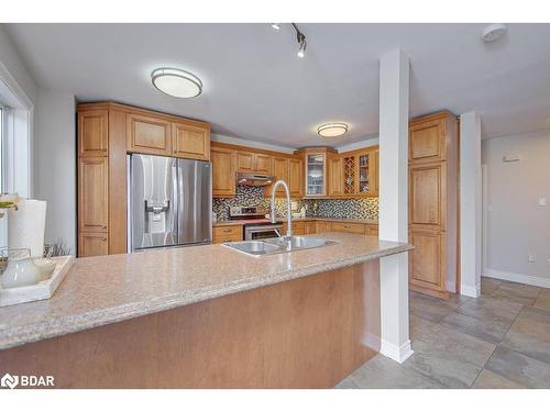 52 Taylor Drive, Barrie, ON - Indoor Photo Showing Kitchen With Double Sink