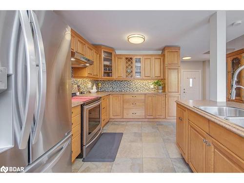 52 Taylor Drive, Barrie, ON - Indoor Photo Showing Kitchen With Stainless Steel Kitchen With Double Sink