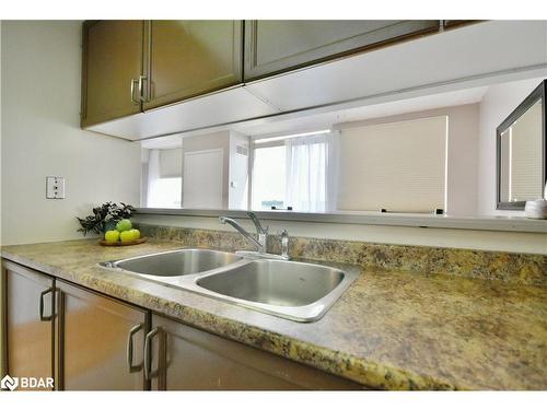 1201-75 Ellen Street, Barrie, ON - Indoor Photo Showing Kitchen With Double Sink