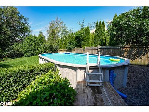 32 Silvercreek Crescent, Barrie, ON - Outdoor With Above Ground Pool With Backyard