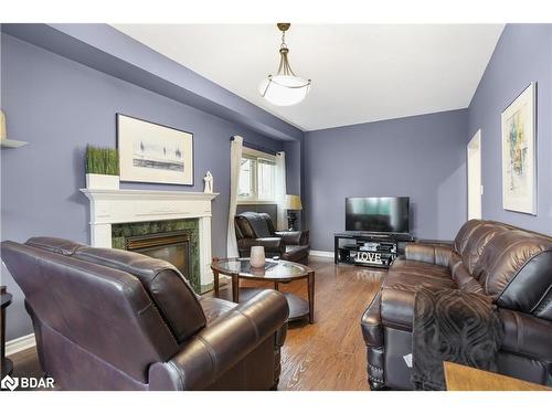 32 Silvercreek Crescent, Barrie, ON - Indoor Photo Showing Living Room With Fireplace