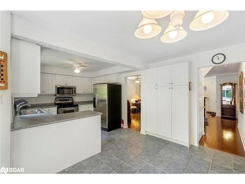 9 Brown Wood Drive, Barrie, ON - Indoor Photo Showing Kitchen With Double Sink