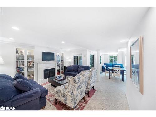 9 Brown Wood Drive, Barrie, ON - Indoor Photo Showing Living Room With Fireplace