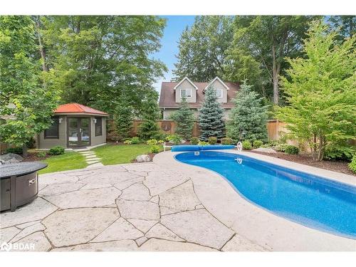 92 Nelson Street, Barrie, ON - Outdoor With In Ground Pool With Backyard