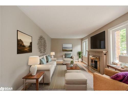 36 Falling Brook Drive, Barrie, ON - Indoor Photo Showing Living Room With Fireplace