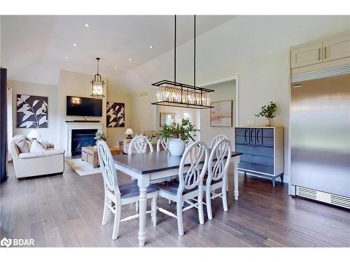 34 Georgian Grande Drive, Oro-Medonte, ON - Indoor Photo Showing Dining Room With Fireplace