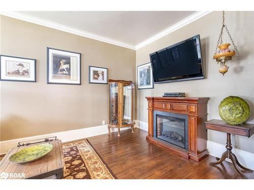 54 Nelson Street W, Alliston, ON - Indoor Photo Showing Living Room With Fireplace