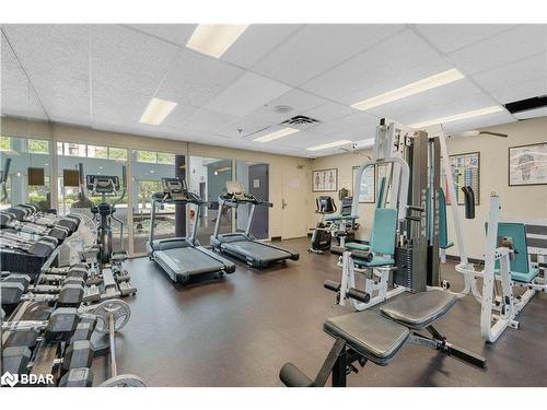 701-75 Ellen Street, Barrie, ON - Indoor Photo Showing Gym Room