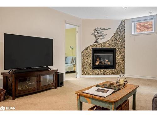 104 Crompton Drive, Barrie, ON - Indoor Photo Showing Living Room With Fireplace