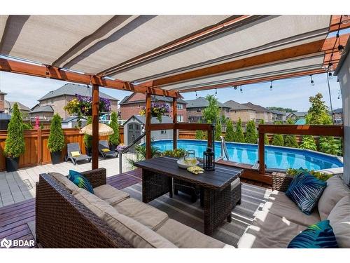 2061 Webster Boulevard Boulevard, Innisfil, ON - Outdoor With Above Ground Pool With Deck Patio Veranda