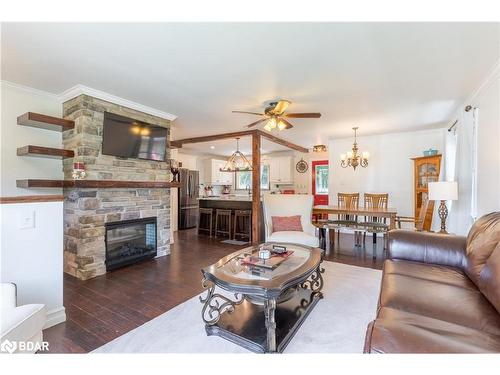 259 Clarke Drive, Peterborough, ON - Indoor Photo Showing Living Room With Fireplace