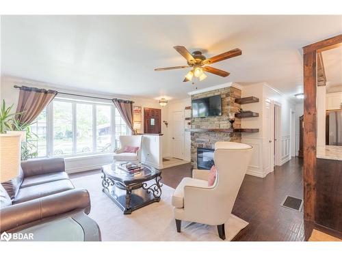 259 Clarke Drive, Peterborough, ON - Indoor Photo Showing Living Room With Fireplace