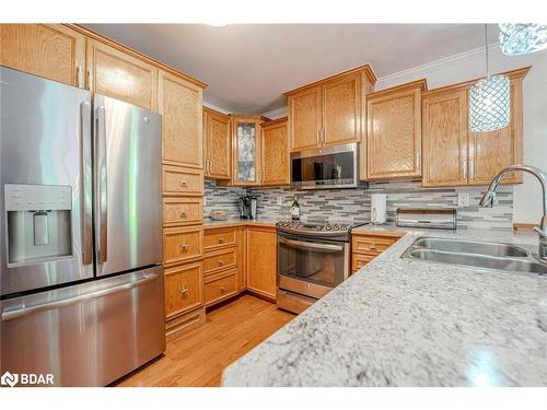 274 Edgehill Drive, Barrie, ON - Indoor Photo Showing Kitchen With Stainless Steel Kitchen With Double Sink