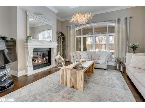 6 Oak Ridge Road, Oro-Medonte, ON - Indoor Photo Showing Living Room With Fireplace