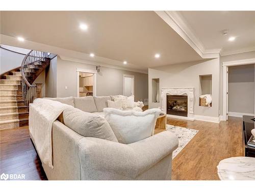 6 Oak Ridge Road, Oro-Medonte, ON - Indoor Photo Showing Living Room With Fireplace