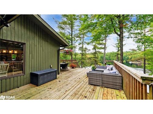 3413 Flat Rapids Lane, Severn, ON - Outdoor With Deck Patio Veranda With Exterior