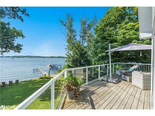 281 Puddicombe Road, Midland, ON - Outdoor With Body Of Water With Deck Patio Veranda With View