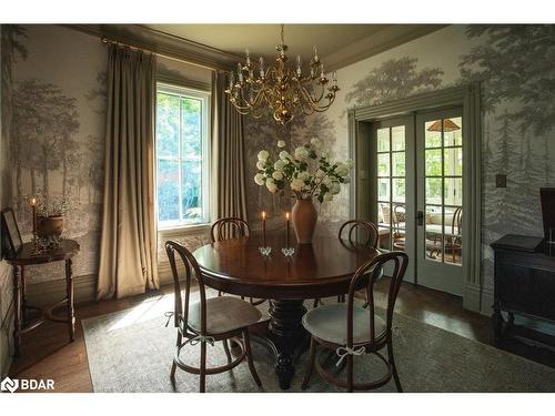 42 Burton Avenue, Barrie, ON - Indoor Photo Showing Dining Room With Fireplace