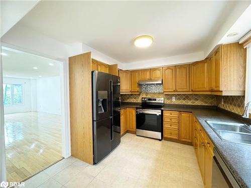 6 Carruthers Crescent, Barrie, ON - Indoor Photo Showing Kitchen With Double Sink