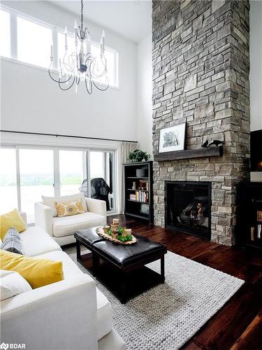 Lt 222 Friesian Court, Oro-Medonte, ON - Indoor Photo Showing Living Room With Fireplace