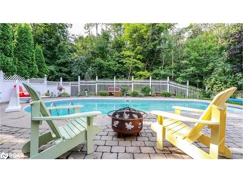 156 Columbia Road, Barrie, ON - Outdoor With In Ground Pool With Deck Patio Veranda With Backyard