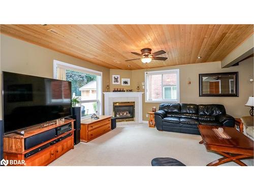 156 Columbia Road, Barrie, ON - Indoor Photo Showing Living Room With Fireplace