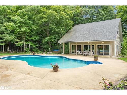 639 Concession 16 Road E, Tiny, ON - Outdoor With In Ground Pool With Deck Patio Veranda With Backyard