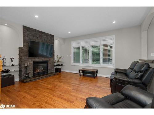 70 Cumming Drive, Barrie, ON - Indoor Photo Showing Living Room With Fireplace