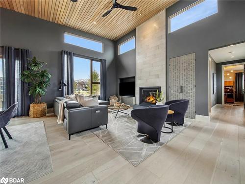 7 Meadowlark Way, Collingwood, ON - Indoor Photo Showing Living Room With Fireplace