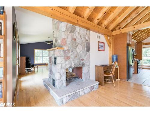 2140 Old Second Road S, Midhurst, ON - Indoor With Fireplace